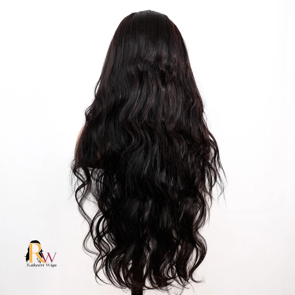 Rakeeri Human Blend, natural texture Human Hair Blend Wigs for Kenya