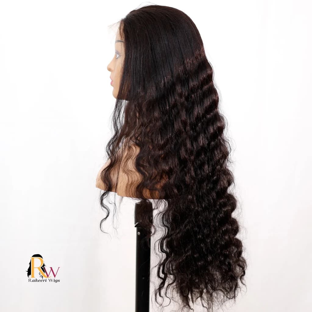 Rakeeri Human Blend Waves 假发选品图，Loose waves 大波浪，自然黑/深色系